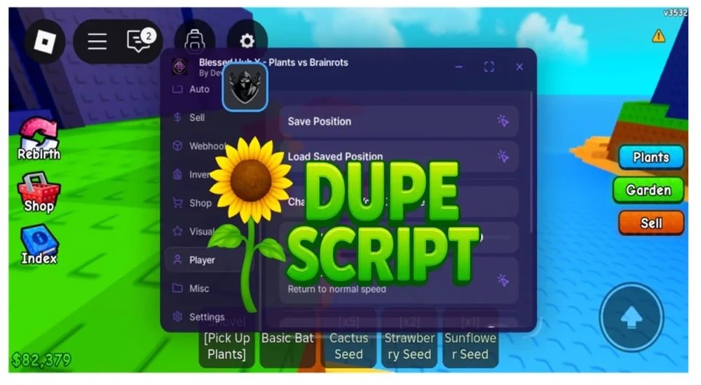 Plants vs Brainrots Script Dupe