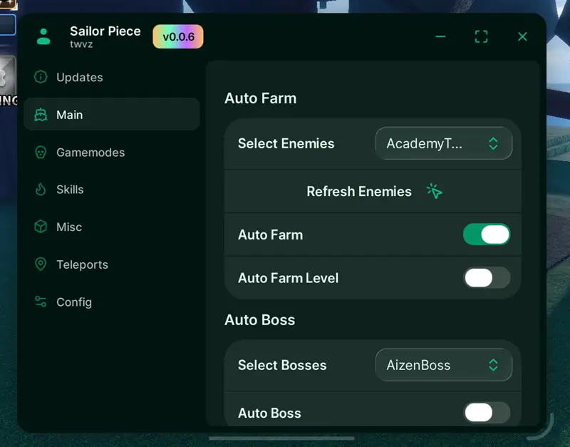 TWV2 Hub Sailor Piece No Key Script