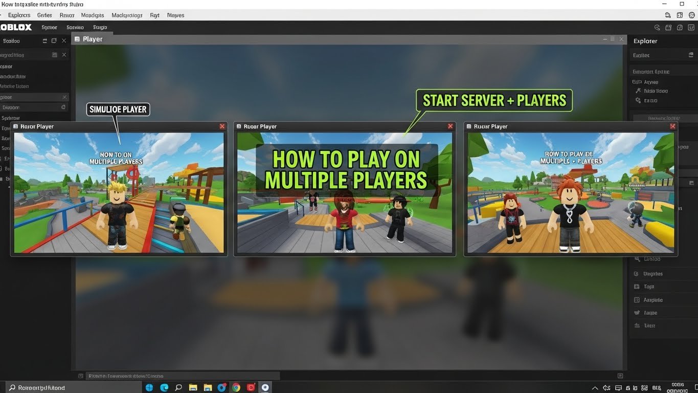 How to play on multiple players on Roblox Studio