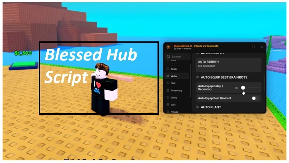 Blessed Hub X Script Plants Vs Brainrot No key