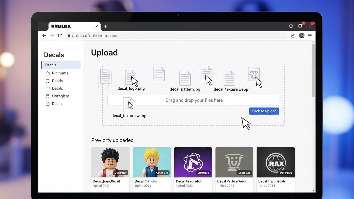 How to Upload Multiple Decals at Once on Roblox