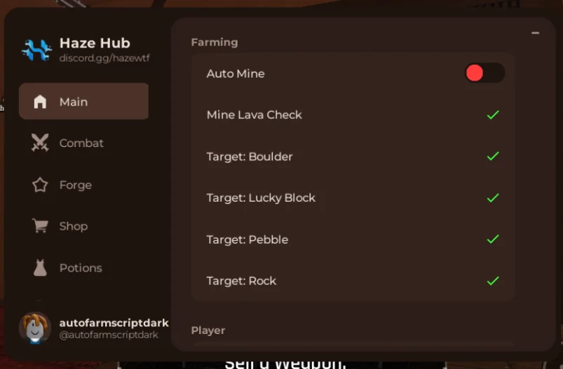 Haze Hub Script The Forge BETA