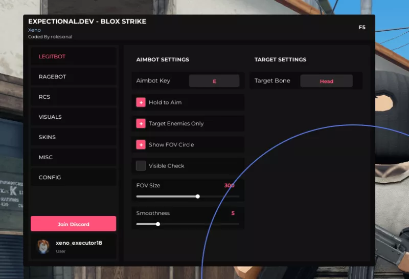 BloxStrike Script by Exceptional Dev